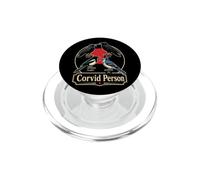 Birding Corvid Person Crow Raven Magpie Gift PopSockets PopGrip for MagSafe