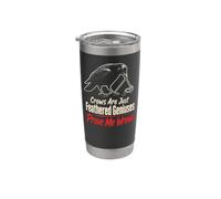 Birding Crows are Just Feathered Geniuses Prove Me Wrong Stainless Steel Insulated Tumbler