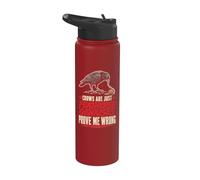Birding Crows are Just Feathered Geniuses Prove Me Wrong Stainless Steel Insulated Water Bottle