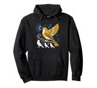 Birding Ear Vintage Skill Badge Naturalist Auditory Birder Pullover Hoodie