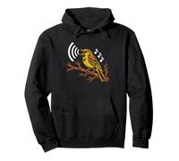 Birding Ear Warbler Bird Song Illustration Auditory Birder Pullover Hoodie