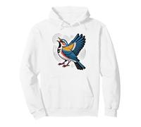 Birding Ear Wren Bird Illustration Women Carolina Song Pullover Hoodie