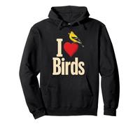 Birding Goldfinch I Love Birds Pullover Hoodie