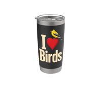 Birding Goldfinch I Love Birds Stainless Steel Insulated Tumbler