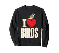 Birding Goldfinch I Love Birds Sweatshirt