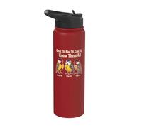 Birding Great Tit Blue Tit Coal Tit I Know Them All Stainless Steel Insulated Water Bottle