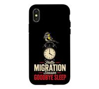 Birding Hello Migration Season Goodbye Sleep Gift Case for iPhone X/XS