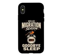 Birding Hello Migration Season Goodbye Sleep Gift Case for iPhone X/XS
