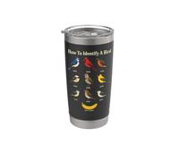 Birding How to Identify A Bird Field Guide Chart Stainless Steel Insulated Tumbler