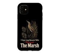 Birding I Enjoy Long Romantic Walks Through The Marsh Case for iPhone 11