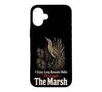 Birding I Enjoy Long Romantic Walks Through The Marsh Case for iPhone 16 Plus