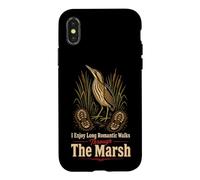 Birding I Enjoy Long Romantic Walks Through The Marsh Case for iPhone X/XS