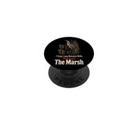 Birding I Enjoy Long Romantic Walks Through The Marsh PopSockets Adhesive PopGrip