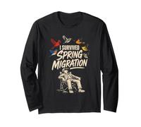 Birding I Survived Spring Migration Long Sleeve T-Shirt