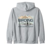 Birding Is My Anti-Depressant Zip Hoodie