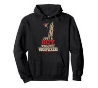 Birding Just A Boy Who Loves Woodpeckers For Kids Pullover Hoodie
