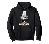 Birding Just A Girl Who Loves Snowy Owls Pullover Hoodie