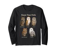 Birding Know Your Owls Long Sleeve T-Shirt