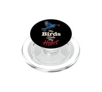 Birding My Birds Stole My Heart Indigo Bunting Gift PopSockets PopGrip for MagSafe