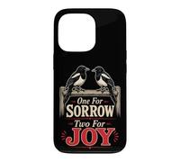 Birding One For Sorrow Two For Joy Magpie Gift Case for iPhone 13 Pro
