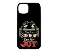 Birding One For Sorrow Two For Joy Magpie Gift Case for iPhone 15 Plus