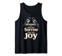 Birding One for Sorrow Two for Joy Magpie Gift Tank Top