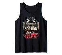Birding One for Sorrow Two for Joy Magpie Gift Tank Top
