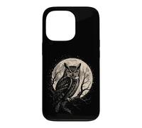 Birding Owl Under The Moon Gift Case for iPhone 13 Pro