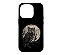 Birding Owl Under The Moon Gift Case for iPhone 14 Pro