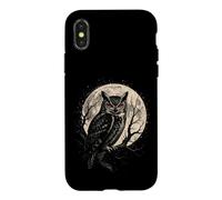 Birding Owl Under The Moon Gift Case for iPhone X/XS
