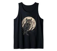 Birding Owl Under The Moon Gift Tank Top