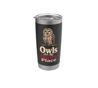 Birding Owls are My Quiet Place Stainless Steel Insulated Tumbler