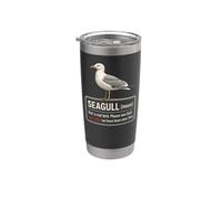 Birding Seagull Not A Real Bird Please See Gull Stainless Steel Insulated Tumbler
