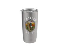 Birding Spotted A Lifer Pileated Woodpecker Retro Stainless Steel Insulated Tumbler