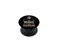 Birding The Murder Is Assembling Crow Gift PopSockets Adhesive PopGrip