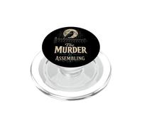 Birding The Murder Is Assembling Crow Gift PopSockets PopGrip for MagSafe
