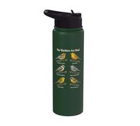 Birding The Warblers are Back Spring Migration Gift Stainless Steel Insulated Water Bottle
