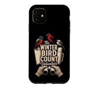 Birding The Winter Bird Count Volunteer Case for iPhone 11