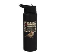 Birding Warning Bird Watcher May Stop The Car Suddenly Stainless Steel Insulated Water Bottle