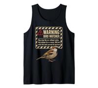 Birding Warning Bird Watcher May Stop The Car Suddenly Tank Top