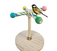 Birdini Table Pespolo - Birding Standing Branch Wood | Fork Internal Wooden Package | Portable Table Bird Punch | Bird Punch For Table | Par Enrichment Branch