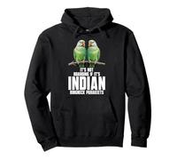 Birdkeeper Parrot Lover Hoarding Indian Ringneck Parakeet Pullover Hoodie