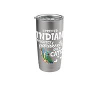 Birdkeeper Parrot Lover I Prefer Indian Ringneck Parakeet Stainless Steel Insulated Tumbler