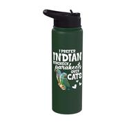 Birdkeeper Parrot Lover I Prefer Indian Ringneck Parakeet Stainless Steel Insulated Water Bottle