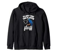 Birdkeeper Parrot Owner Bird Lover Fluff You Hyacinth Macaw Zip Hoodie