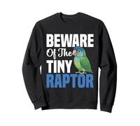 Birdkeeping Lover Bird Owner Beware Blue Crowned Conure Sweatshirt