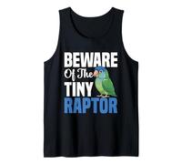 Birdkeeping Lover Bird Owner Beware Blue Crowned Conure Tank Top