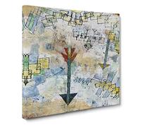 Birds And Arrows by Paul klee Canvas Print | Gallery Wrapped 30mm Frame Wall Art | 14x14 inches | Ready to Hang | Classic Bird Picture | Living Room Bedroom Lounge Office