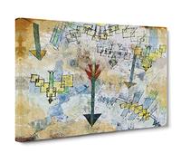 Birds And Arrows By Paul Klee Canvas Print | Gallery Wrapped 30mm Frame Wall Art | 24x16 inches | Ready to Hang | Classic Bird Picture | Living Room Bedroom Lounge Office