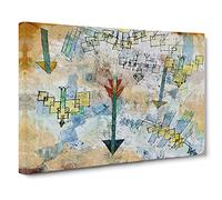 Birds And Arrows By Paul Klee Canvas Print | Gallery Wrapped 30mm Frame Wall Art | 30x20 inches | Ready to Hang | Classic Bird Picture | Living Room Bedroom Lounge Office